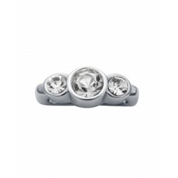 MOTIVO VICEROY PULSERA ACERO TRES CIRCONITAS BLANCAS 4X14 MILÍMETROS