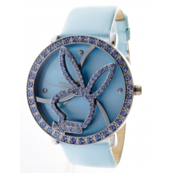 Reloj Play Boy mujer correa roja esfera gris