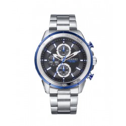 RELOJ CRONÓGRAFO VICEROY HEAT HOMBRE CADENA ACERO CAJA ACERO Y ALUMINIO BISEL AZUL DIÁMETRO 44 MM ESFERA COLOR NEGRO