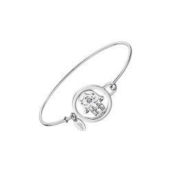 PULSERA LOTUS STYLE SEÑORA RIGIDA MANO DE FATIMA ACERO