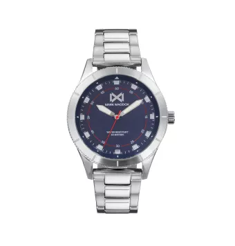RELOJ MARK MADDOX HOMBRE HM7131-36 CADENA ACERO MATE/BRILLO CAJA ACERO 45 MILÍMETROS ESFERA COLOR AZUL