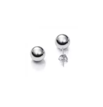 PENDIENTES PLATA DE LEY 925 BOLAS 10 MILÍMETROS