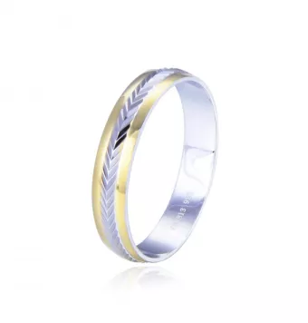 ALIANZA PLATA LISA BICOLOR