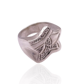 ANILLO MUJER PLATA DE LEY 925 FORMA DE ESTRELLA 18 MILÍMETROS