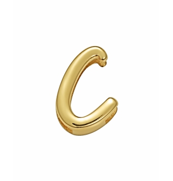 MOTIVO PULSERA VICEROY CHIC LETRA C DE ACERO IP DORADO ACABADO BRILLO 13 MILÍMETROS