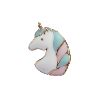 MOTIVO VICEROY NIÑA ACERO IP DORADO CABEZA DE UNICORNIO ESMALTADO