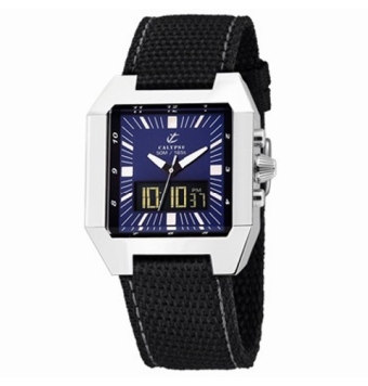 Reloj Calypso Hombre correa negra esfera azul