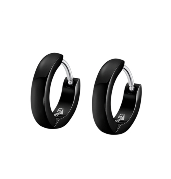PENDIENTES LOTUS STYLE MEN S EARRINGS HOMBRE LS2226-4/3 ACERO INOXIDABLE IP NEGRO 3X14 MILÍMETROS