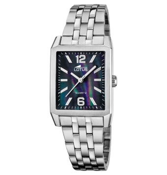RELOJ LOTUS SQUARE SERIES MUJER 18985/4 CADENA ACERO CAJA ACERO 27 MILÍMETROS ESFERA AZUL MARINO