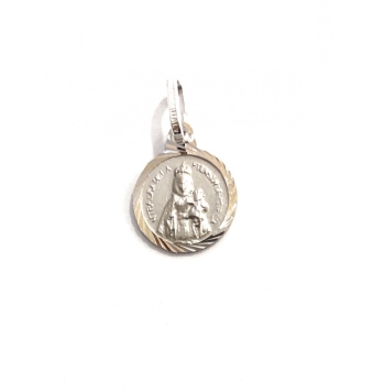COLGANTE MEDALLA PLATA DE LEY 925 VIRGEN DE LA FUENSANTA 15 CENTÍMETROS DE DIÁMETRO
