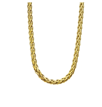 CADENA ESPIGA LOTUS STYLE URBAN MEN HOMBRE LS2366-1/2 ACERO IP DORADO ANCHO 4 MILÍMETROS LARGO 60 CENTÍMETROS CIERRE MOSQUETÓN