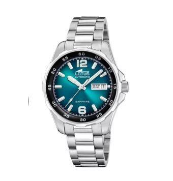 RELOJ LOTUS KOSM 18997/1 AZUL HOMBRE AUTOMATICO CAJA ACERO 40.5 MILÍMETROS ESFERA AZUL  Y NEGRA CADENA ACERO