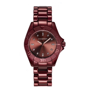 reloj viceroy chica correa aluminio marron esfera marron