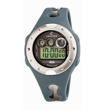 Reloj Digital Calypso Mujer correa gris verdoso
