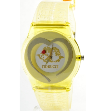 Reloj Fiorucci niña correa amarillo esfera amarillo