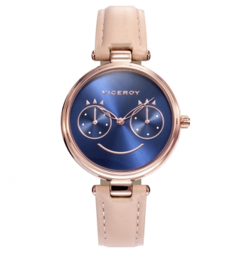 Reloj Viceroy de mujere Material de Caja: Acero Diámetro: R33 mm Acabado: Acero Tipo Fondo: Presión Tipo de Pulsera: Correa Mate