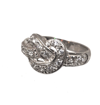 ANILLO RECTA CIRCONITAS ORO BLANCO