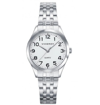 RELOJ VICEROY HOMBRE 42220-04 CADENA ACERO CAJA ACERO 29 MILÍMETROS ESFERA BLANCA