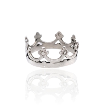 ANILLO MUJER PLATA DE LEY 925 CORONA 8 PUNTAS
