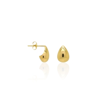 PENDIENTES MUJER ORO AMARILLO 18 KILATES MINI GOTA 8.5X4.5 MILÍMETROS CIERRE PRESIÓN