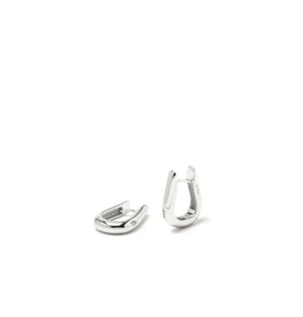 PENDIENTES MUJER LINEARGENT PLATA DE LEY 925 ARO OVALADO ANCHO 4.5 MILÍMETROS 10X14 MILÍMETROS