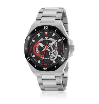 RELOJ MAREA LEGEND HOMBRE B35356/1 CADENA ACERO CAJA ACERO 43 MILÍMETROS BISEL NEGRO ESFERA COLOR NEGRO DETALLES EN ROJO MOVIMIE