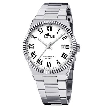 RELOJ LOTUS FREEDOM COLLECTION HOMBRE 18835/4 CADENA ACERO CAJA ACERO 40 MILÍMETROS ESFERA BLANCA CON CALENDARIO