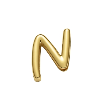 MOTIVO PULSERA VICEROY CHIC LETRA N DE ACERO IP DORADO ACABADO BRILLO 13 MILÍMETROS