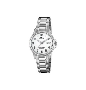 RELOJ LOTUS CLÁSICO HOMBRE 18645/1 CADENA ACERO CAJA ACERO 40 MILÍMETROS ESFERA COLOR BLANCO CON CALENDARIO