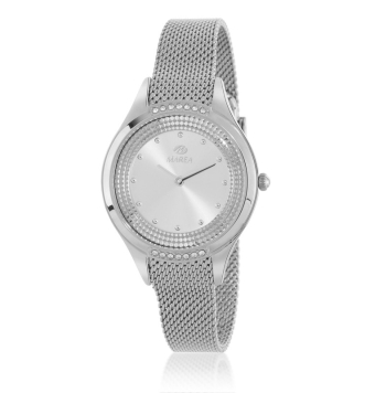 RELOJ MAREA MUJER B54257/1 CORREA MALLA MILANESA ACERO CAJA ACERO 35 MILÍMETROS CIRCONITAS BLANCAS ESFERA COLOR PLATA