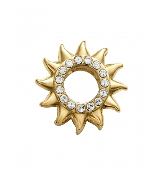 MOTIVO VICEROY PULSERA ACERO CHAPADO DORADO SOL Y CIRCONITAS BLANCAS 13X13 MILÍMETROS
