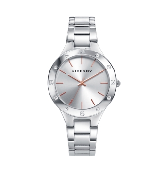 RELOJ VICEROY CHIC MUJER 401044-87 CADENA ACERO CAJA ACERO DIÁMETRO 35 MILÍMETROS BISEL CIRCONITAS ESFERA PLATEADA INDICADORES C