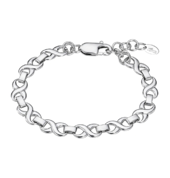 PULSERA LOTUS STYLE URBAN WOMAN MUJER LS2578-2/1 ACERO ESLABONES FORMA INFINITO LISOS LARGO AJUSTABLE 17-19 CENTÍMETROS