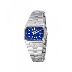 Reloj Viceroy Mujer cadena de acero esfera azul caja rectangular