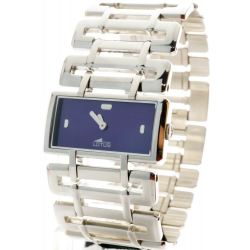 Reloj Lotus Mujer cadena de acero esfera azul caja cuadrada
