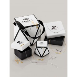 PENDIENTE INDIVIDUAL MUJER MAREA PLATA DE LEY 925 CHAPADO DORADO EAR CUFF CON CIRCONITAS NEGRAS (1)