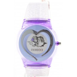 Reloj Fiorucci niña correa lila esfera azul
