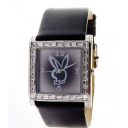 Reloj Play Boy mujer correa negro esfera negro
